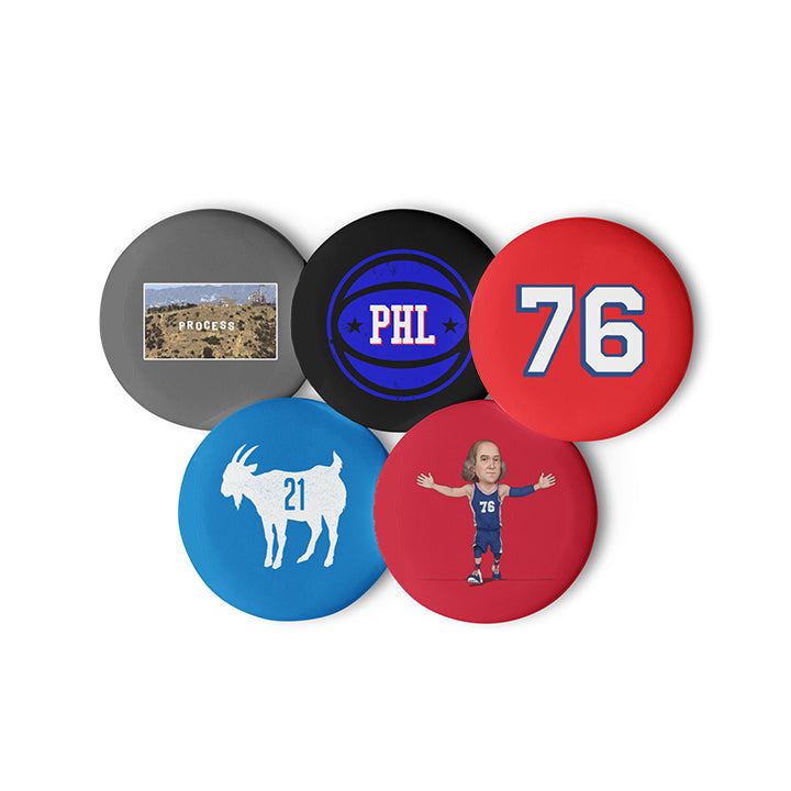 Philly Basketball Pin Set