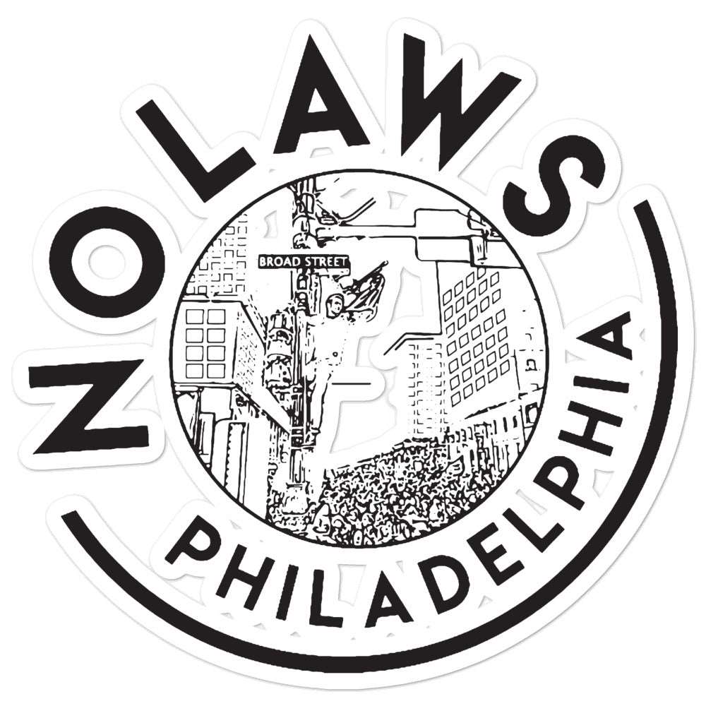 No Laws Sticker