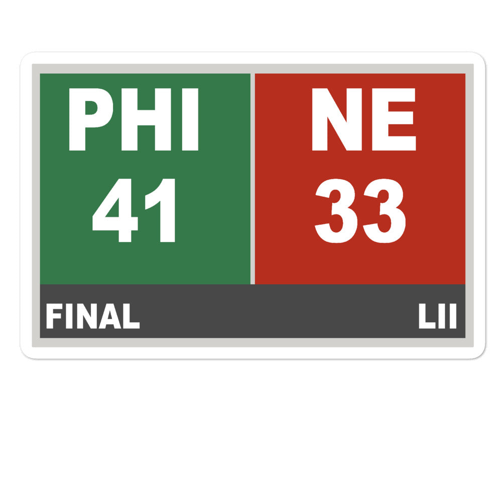 Final Score Sticker