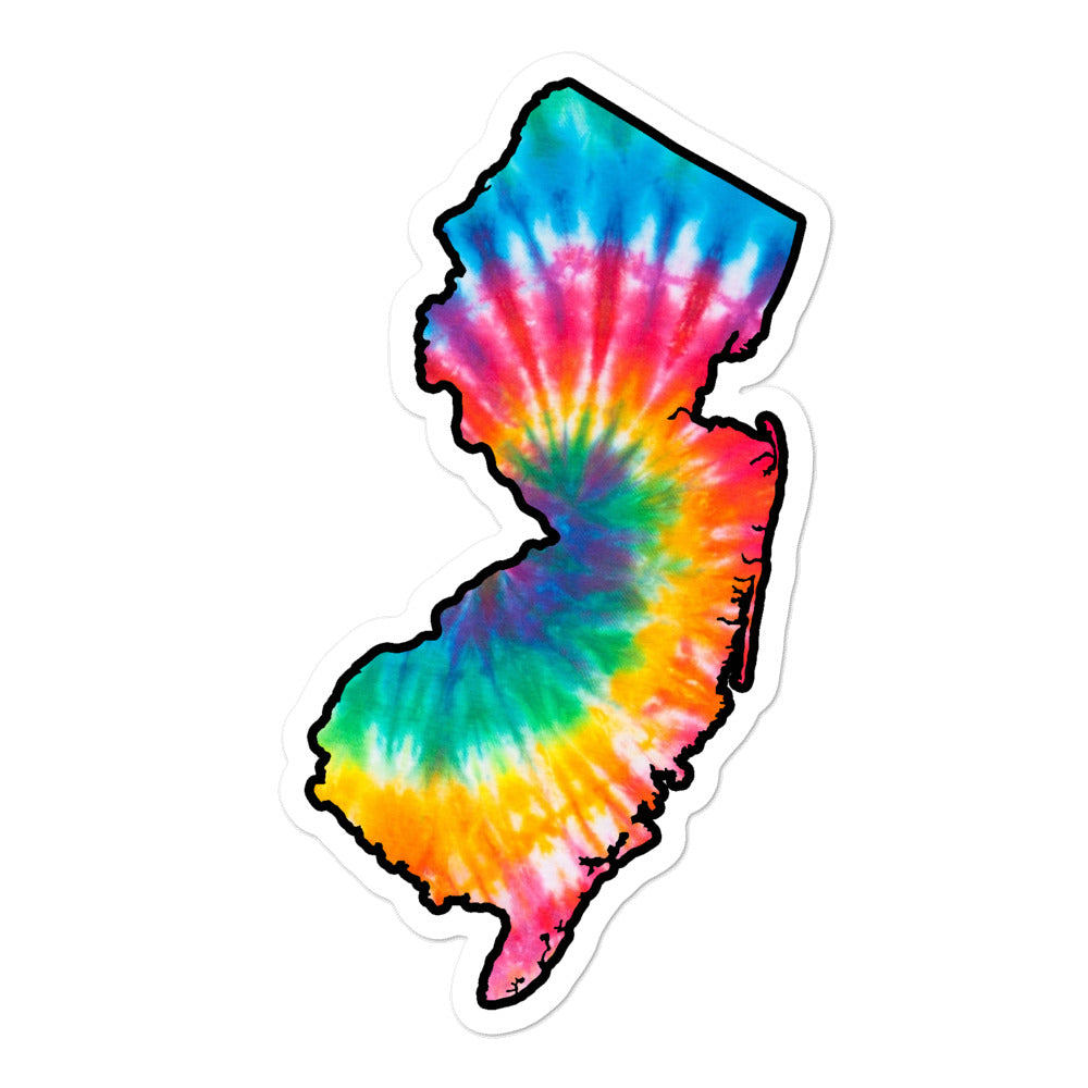 NJ Tie Dye Sticker