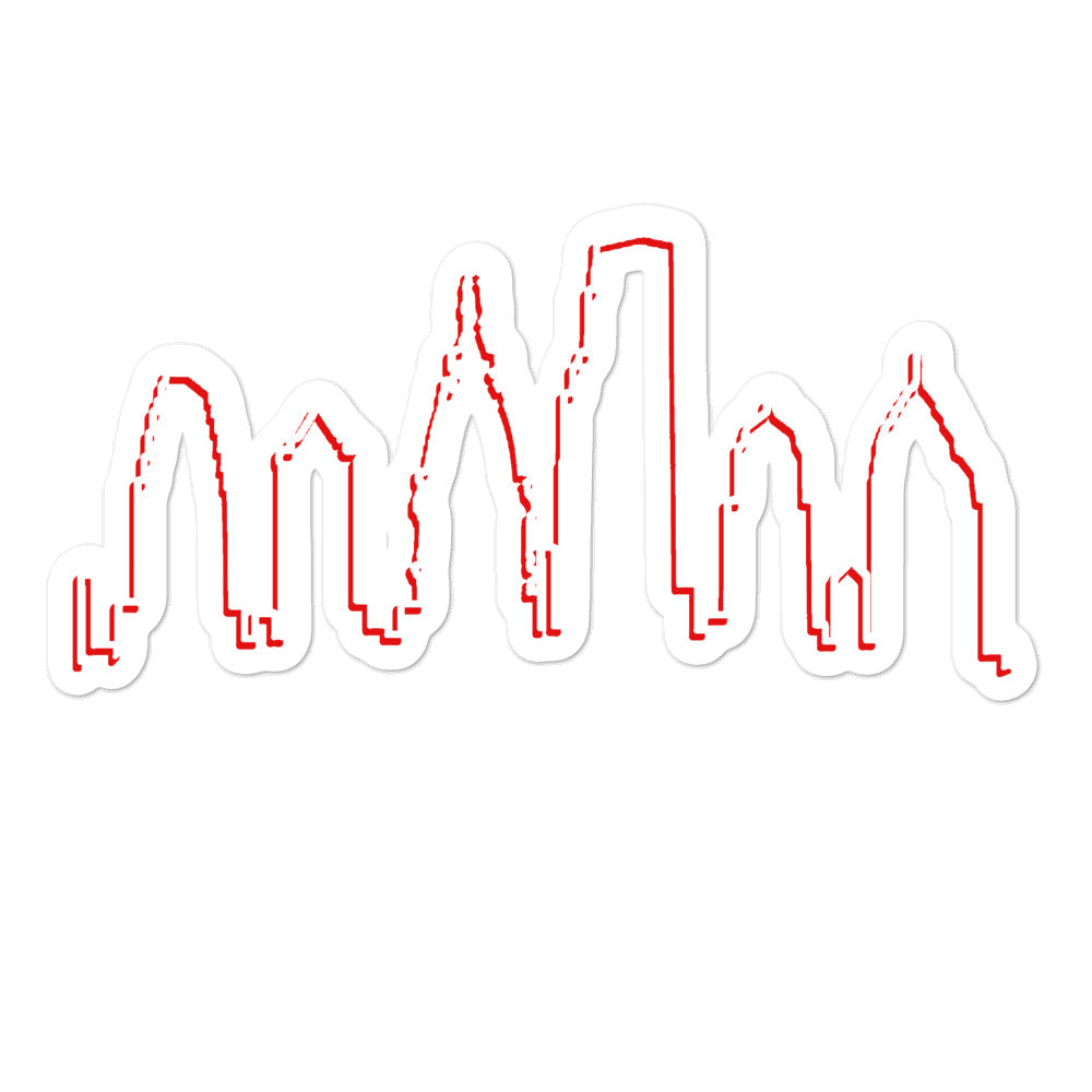 Skyline Drop Shadow Sticker – Philly Drinkers