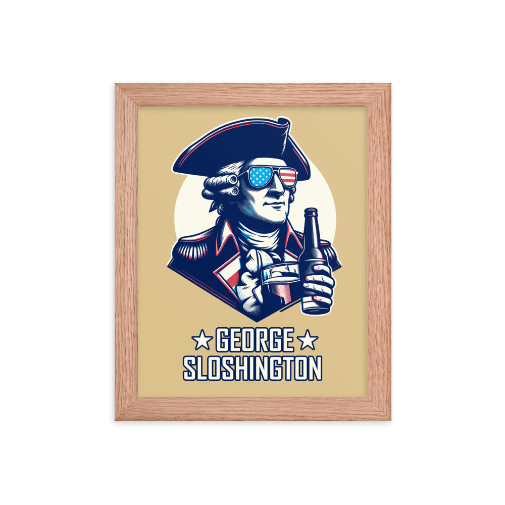 George Sloshington Framed Poster