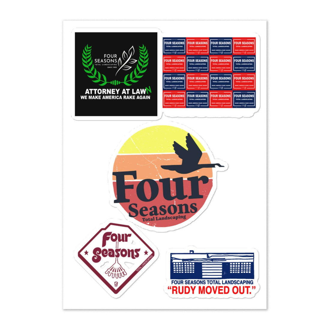 Four Seasons Total Landscaping Sticker Sheet