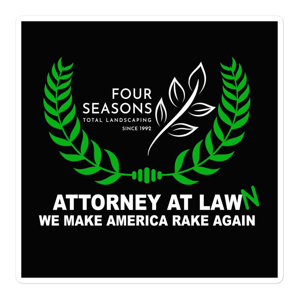Four Seasons Attorney at Lawn Sticker
