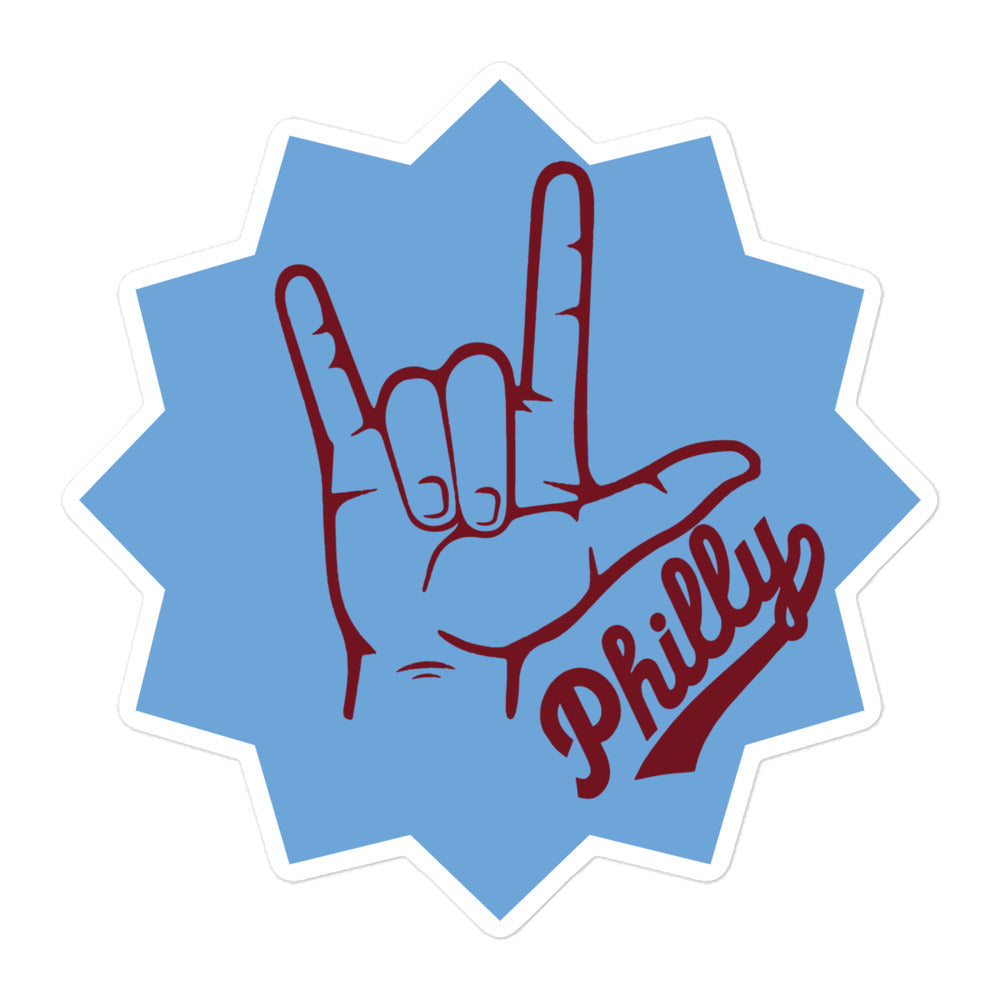 ILY Philly Baseball Sticker