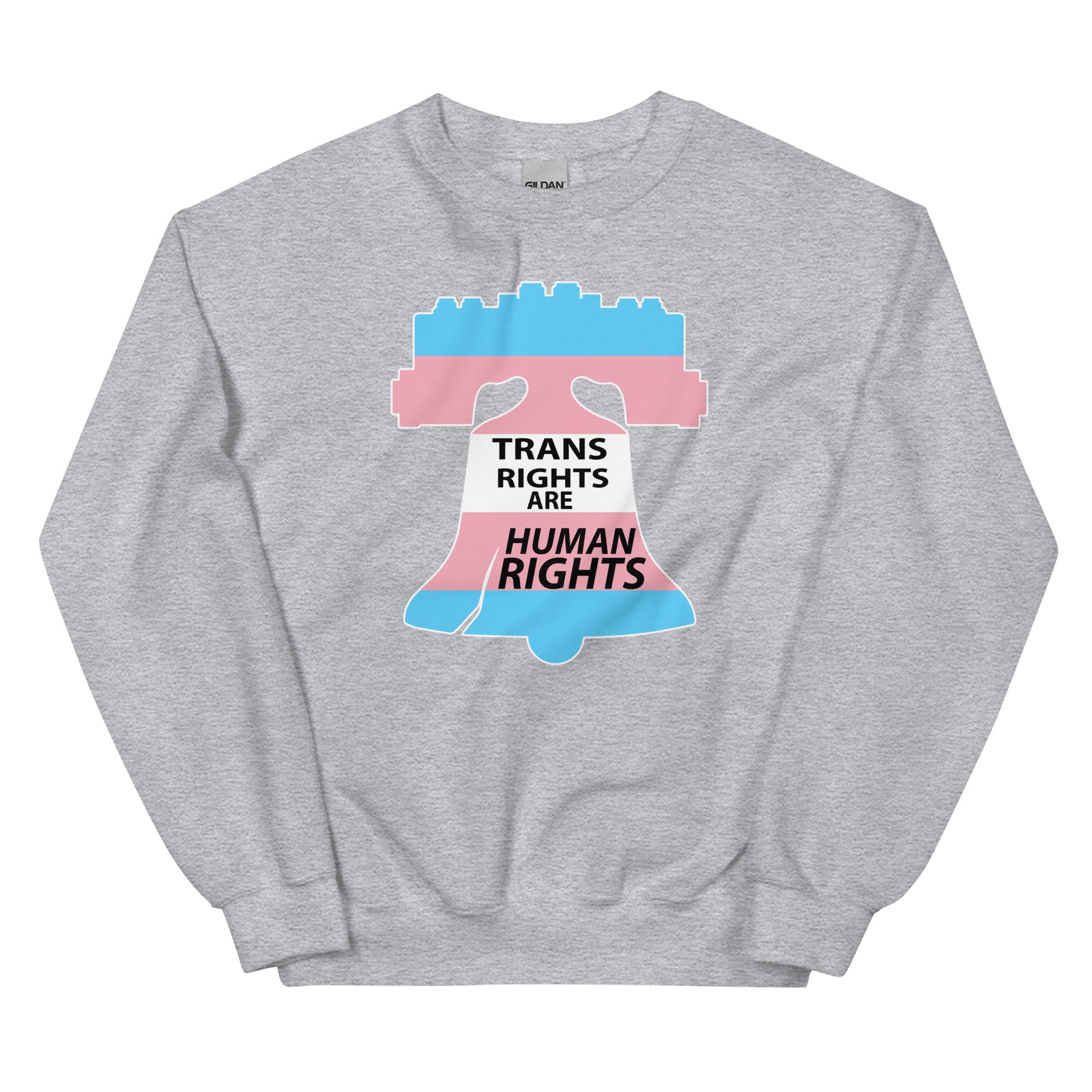 Trans Rights Are Human Rights Crewneck Sweatshirt