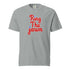 Gray t-shirt with &