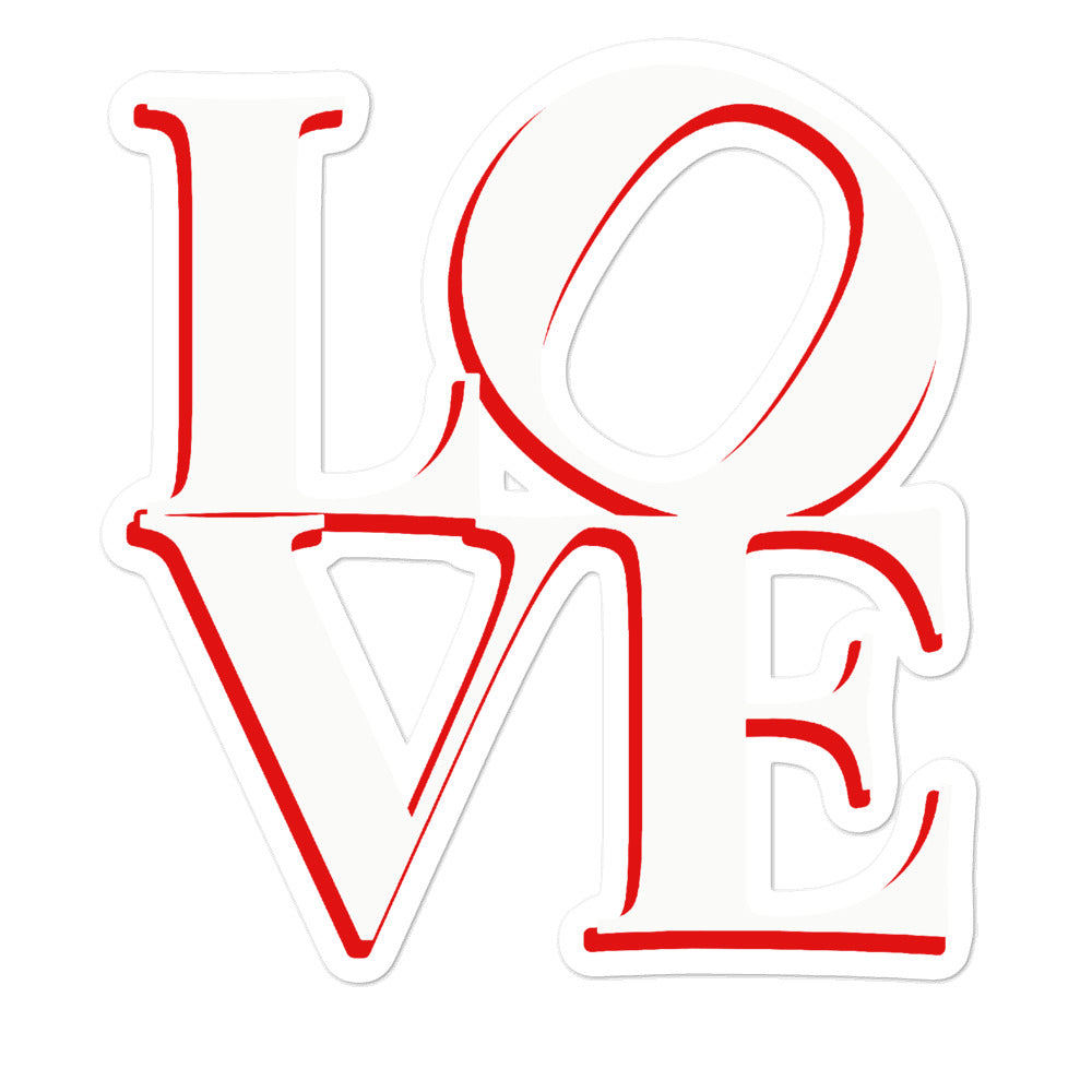 Love Drop Shadow Sticker