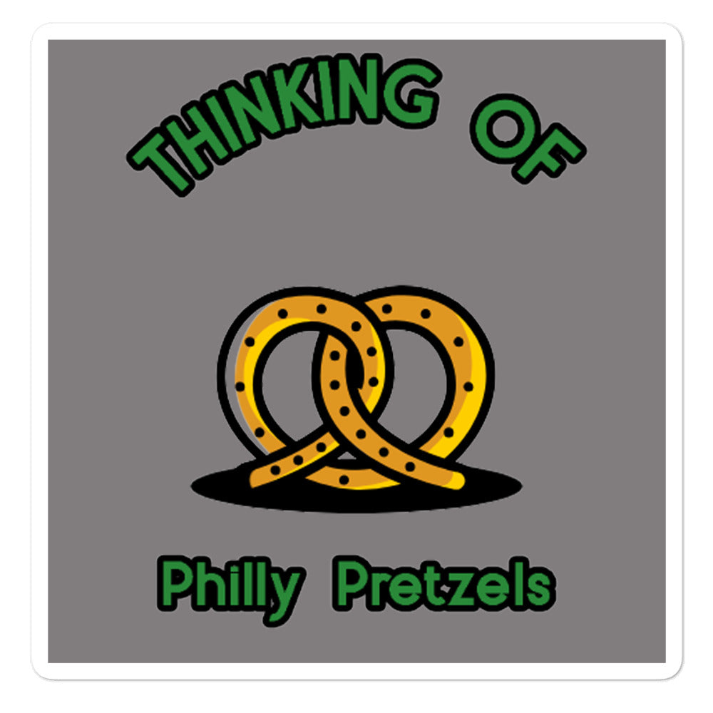 Thinking of Pretzels Sticker
